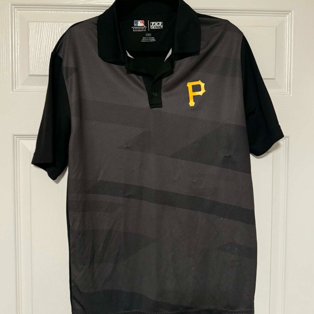 Pittsburgh Pirates TX3 Cool Polo Shirt Men's Large MLB Baseball